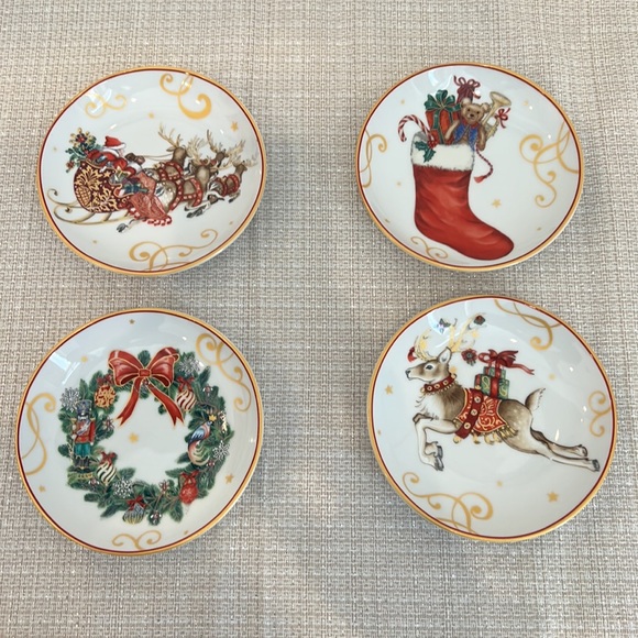 🎄Williams Sonoma🎄’Twas The Night Before Christmas Dip Bowls(Set of 4) - Picture 6 of 15